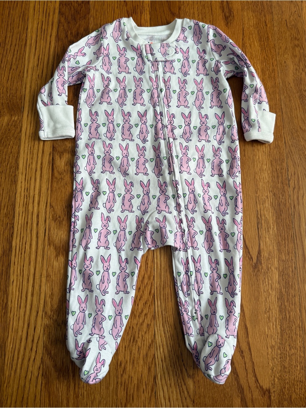 Roller Rabbit hoppy bunny baby sleeper 0-3 mos
